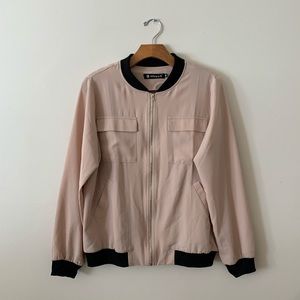 Light Pink Bomber Jacket